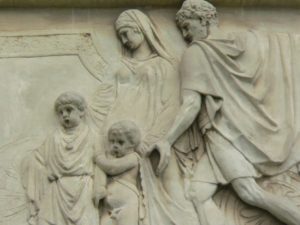 Relief of Roman family