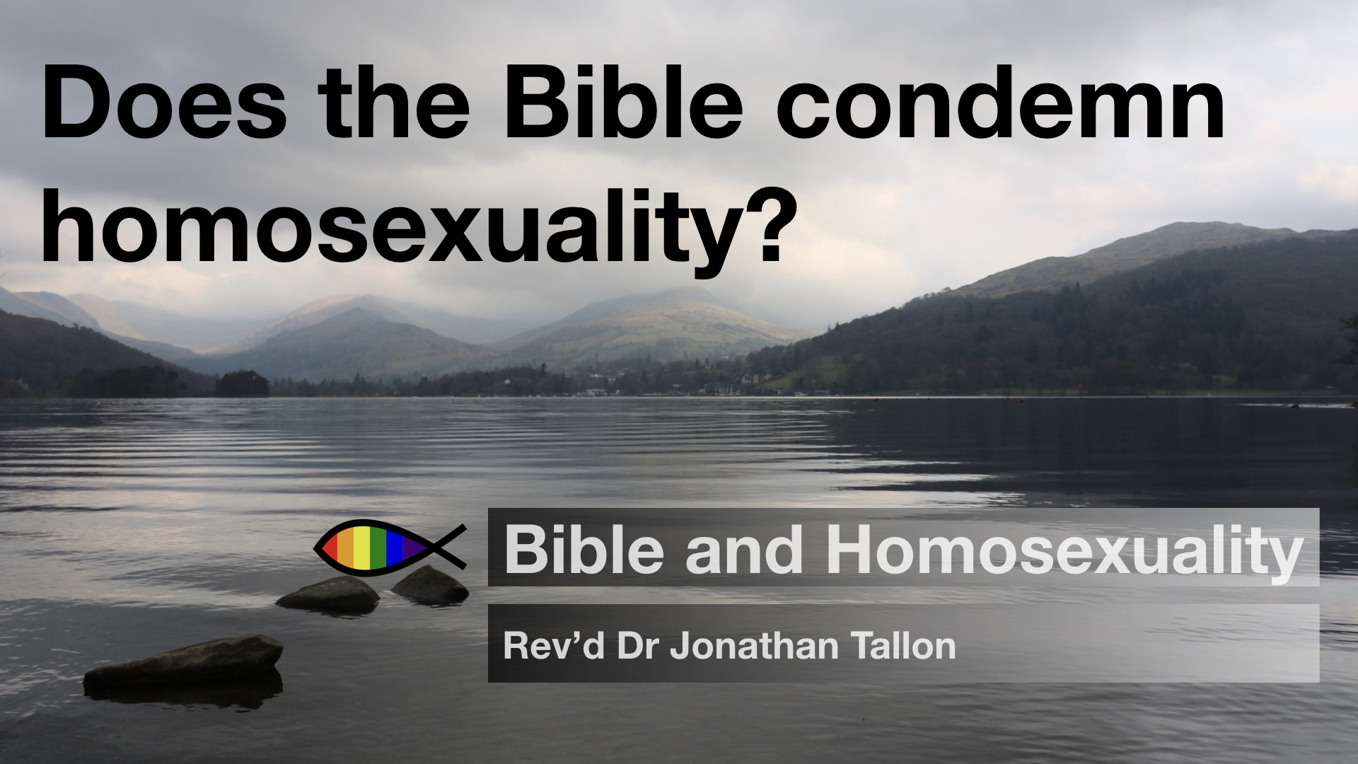 Does the Bible condemn homosexuality?