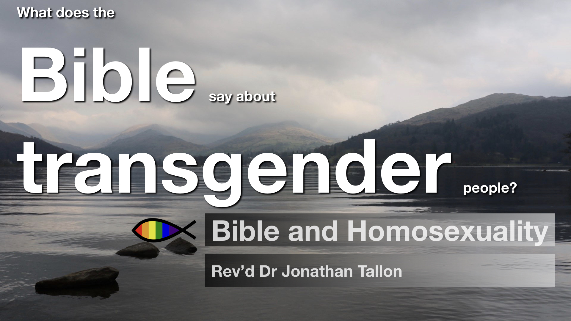 What does the Bible say about transgender people?